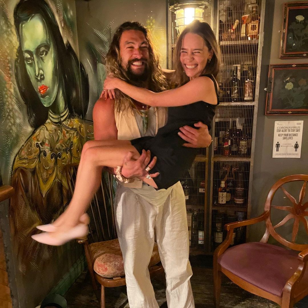 Jason Momoa & Emilia Clarke Finally Reunite Again See the Game of
